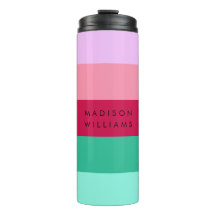 カラーブロック横ストライプビバマゼンダ春