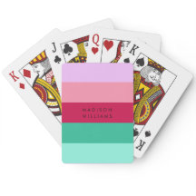 カラーブロック横ストライプビバマゼンダ春