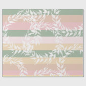 カラーブロック水カラーリースパターン ラッピングペーパー (フラット)