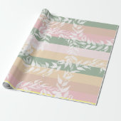 カラーブロック水カラーリースパターン ラッピングペーパー (アンロールド)