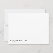 カラーブロック水平ストライプトレンディーモダン ノートカード (正面)