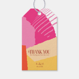 カラーブロック結婚の夏ID740 ギフトタグ