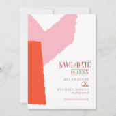 カラーブロック結婚の夏ID740 セーブザデート (正面)