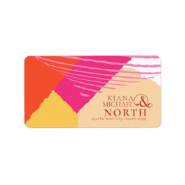 カラーブロック結婚の夏ID740 ラベル