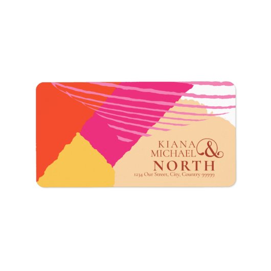 カラーブロック結婚の夏ID740 ラベル (正面)