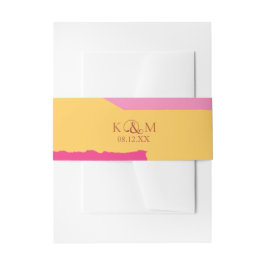 カラーブロック結婚の夏ID740 招待状ベリーバンド