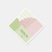 カラーブロック結婚の春ID740 スタンダードカクテルナプキン (角)