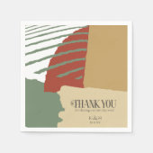 カラーブロック結婚の秋ID740 スタンダードカクテルナプキン (正面)