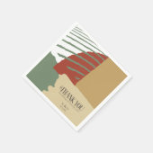 カラーブロック結婚の秋ID740 スタンダードカクテルナプキン (角)