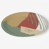 カラーブロック結婚の秋ID740 ペーパープレート (アングル)