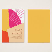 カラーブロック結婚のWebサイトSummer ID740 (正面&裏面)