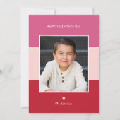 カラーブロック編集可能カラーバレンタインの名刺 シーズンカード (正面)