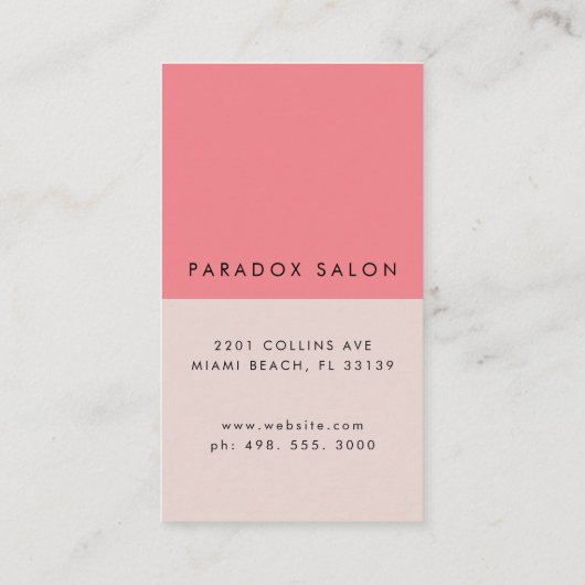 カラーブロック美しい 名刺 (裏面)