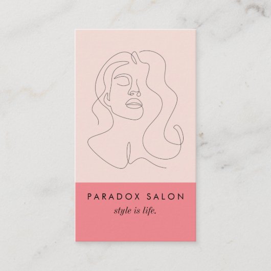 カラーブロック美しい 名刺 (正面)