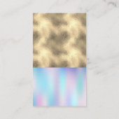 カラーブロック金箔 |ホログラフィック勾配 名刺 (裏面)