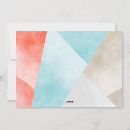 カラーブロック2枚のフォトクリスマスカード シーズンカード (裏面)