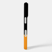 カラーブロック イエロー ブラック モダン パーソナライズド Case-Mate iPhoneケース (裏面 / 右)