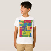 カラーブロック キッズTシャツ Tシャツ (正面フル)