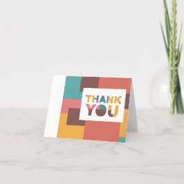 カラーブロック サンキューカード