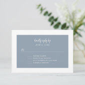 カラーブロック ダスティーブルー 返事 | カスタマイズ可能な色 (スタンド正面)