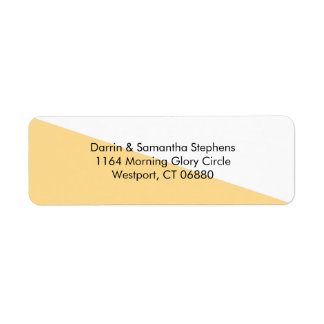 カラーブロック – バター小カスタム住所 シール