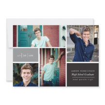 カラーブロック フォト グラッド アナウンスメント