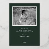 カラーブロック フォト 箔シーズンカード (裏面)