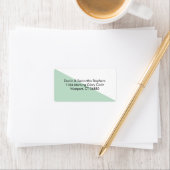 カラーブロック – ミントパーソナライズされた住所 シール (インサイチュ)