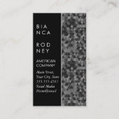 カラーブロック |三角形パターン 名刺 (正面)