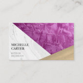 カラーブロック |抽象芸術アート |インテリアデザイナー 名刺 (正面)