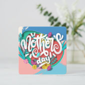 カラーブロック 母の日 シーズンカード (スタンド正面)