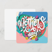 カラーブロック 母の日 シーズンカード (正面/裏面)