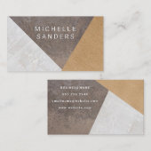 カラーブロック | Stone Metal紙 名刺 (正面/裏面)