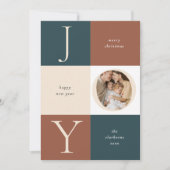 カラーブロックJOYニュートラルホリデーフォト シーズンカード (正面)