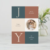 カラーブロックJOYニュートラルホリデーフォト シーズンカード (スタンド正面)