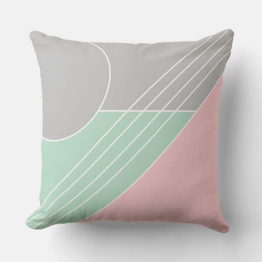 カラーブロッモダンクガーリーミニマスタイリッシュリスト クッション (正面)