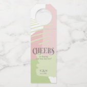 カラーブロッ結婚クの春ID740ボトルハンガーラベル ボトルネックタグ (正面)