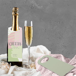 カラーブロッ結婚クの春ID740ボトルハンガーラベル ボトルネックタグ