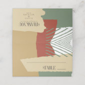 カラーブロ結婚ックのテーブル秋ID740 プレイスカード (外部開封)