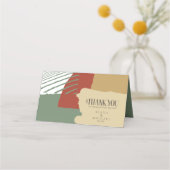 カラーブロ結婚ックのテーブル秋ID740 プレイスカード (裏面)