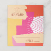 カラーブロ結婚ックのテーブルSummer ID740 プレイスカード (外部開封)