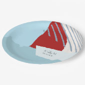 カラーブロ結婚ックの冬ID740 ペーパープレート (アングル)