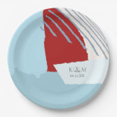 カラーブロ結婚ックの冬ID740 ペーパープレート (正面)