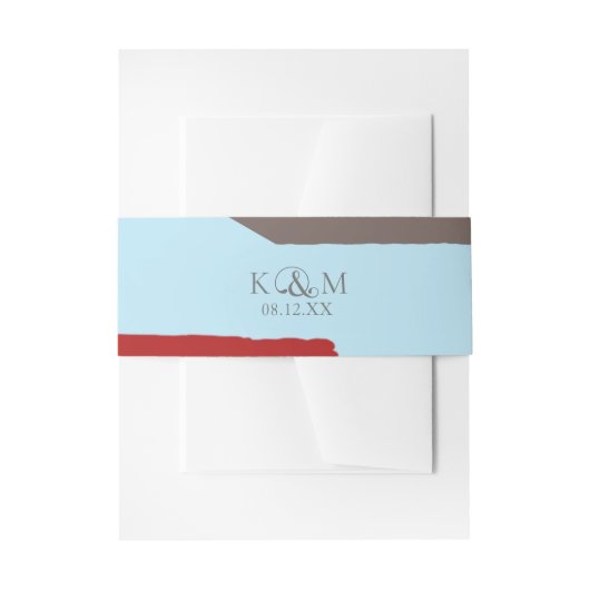 カラーブロ結婚ックの冬ID740 招待状ベリーバンド (正面例)