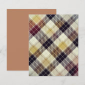 カラープレイドスクラップブックの背景紙 (正面/裏面)