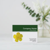 カラーヘッダーIII – バターカップ – ダークグリーン 名刺 (スタンド正面)