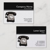 カラーヘッダーIII – ブラック – ホットライン(金ゴールドカード) 名刺 (正面/裏面)