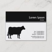 カラーヘッダーIII – 牛 – 黒 名刺 (裏面)