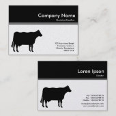 カラーヘッダーIII – 牛 – 黒(金ゴールドカード) 名刺 (正面/裏面)