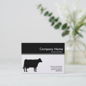 カラーヘッダーIII – 牛 – 黒(金ゴールドカード) 名刺 (スタンド正面)